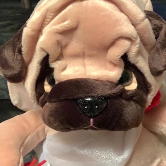 Valentine’s Day Cupid plush pug - Picture 2 of 6